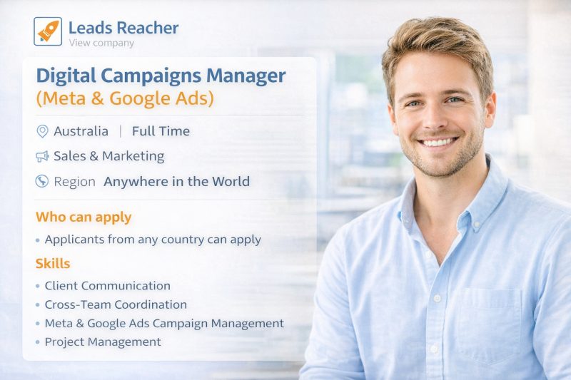 Digital Campaigns Manager (Meta & Google Ads)
